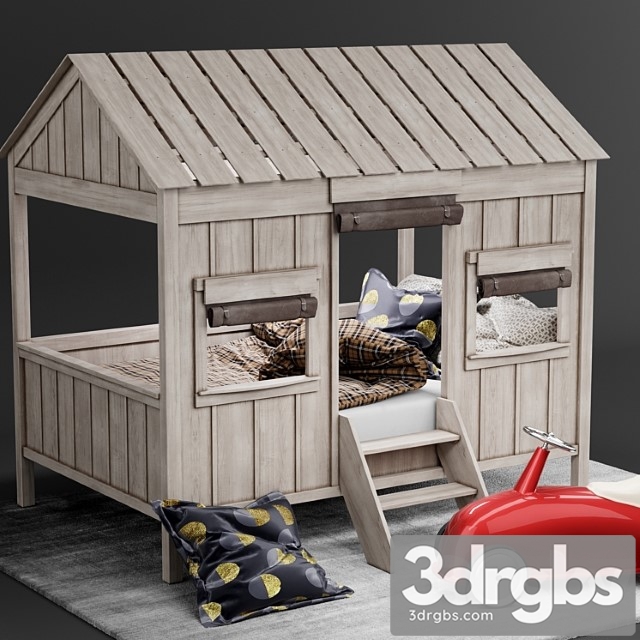 Bedroom Set 2 3dsmax Download - thumbnail 1