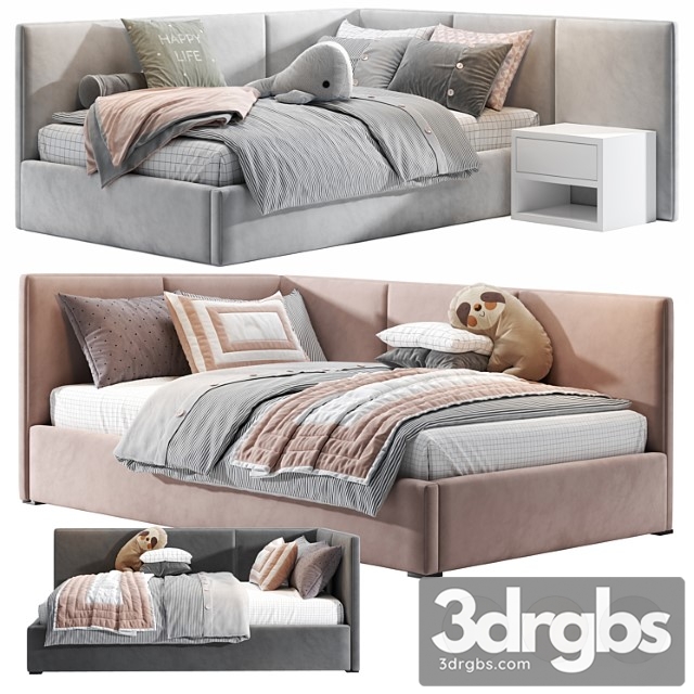 Br Corner Bed 1 3dsmax Download - thumbnail 1