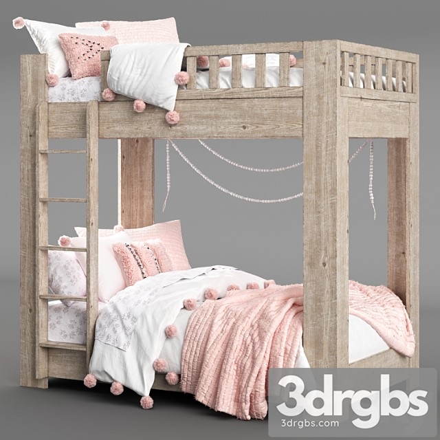 Callum Bunk Bed Restoration Hardware 3dsmax Download - thumbnail 1