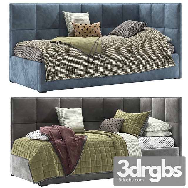 Cozy Corner Bed 3dsmax Download - thumbnail 1