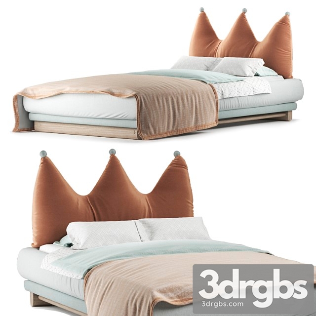 Crown Bed 3dsmax Download - thumbnail 1