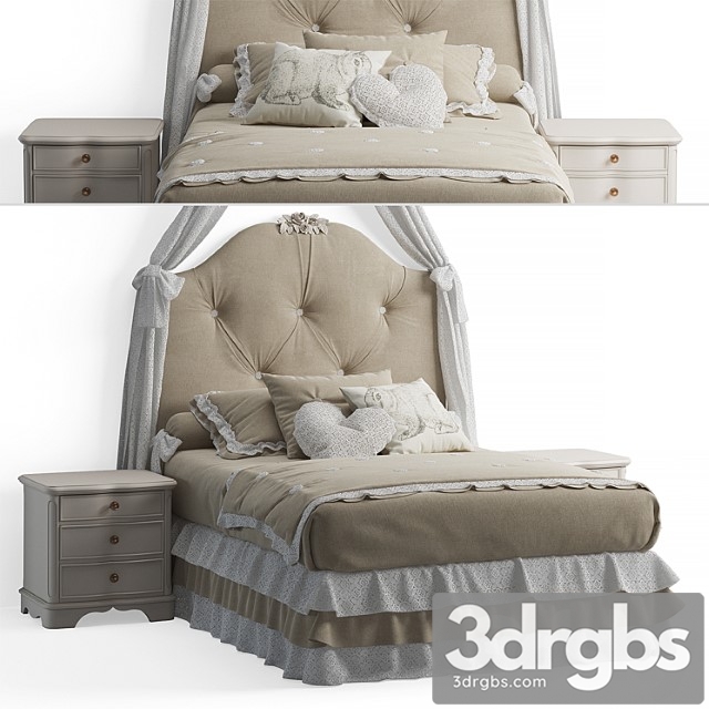 Dolfi Vicky Bed 3dsmax Download - thumbnail 1