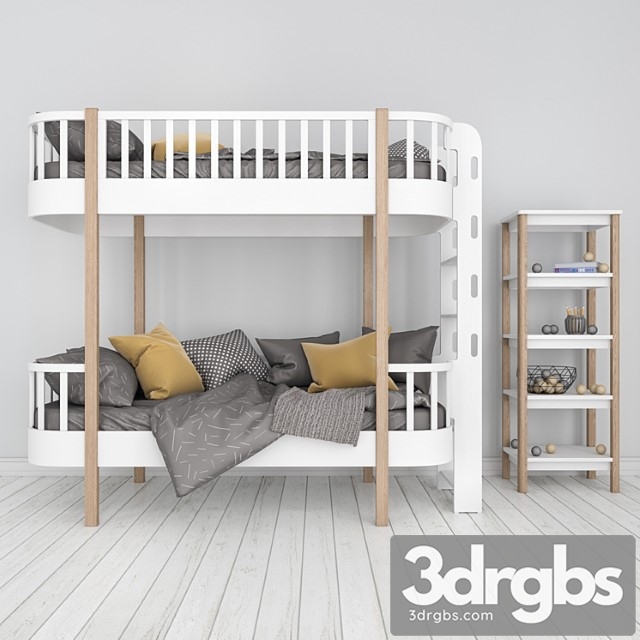 Ellipse Bunk Bed Classic 2 3dsmax Download - thumbnail 1