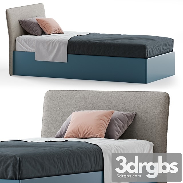 Flare Single Bed 3dsmax Download - thumbnail 1