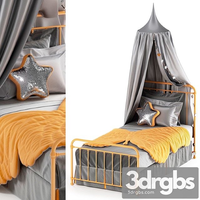 Hygge Bed 03 3dsmax Download - thumbnail 1