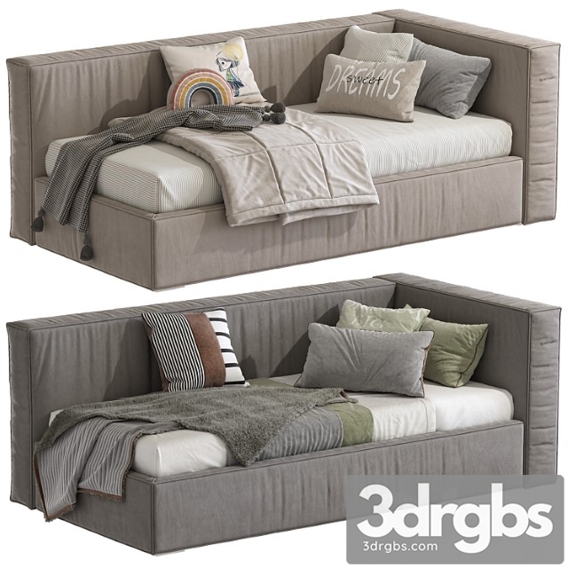 Modern Style Sofa Bed 281 3dsmax Download - thumbnail 1