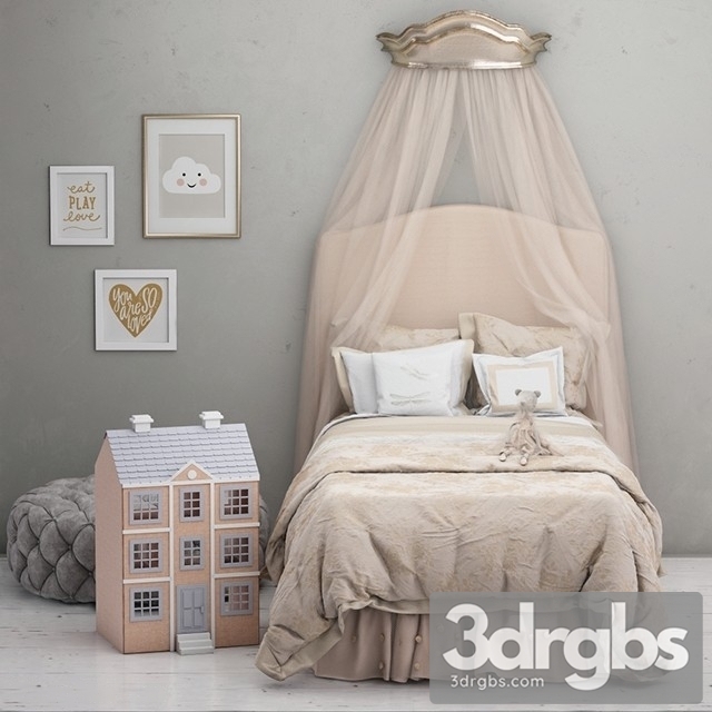 Monique Lhuillier Bed Kid 3dsmax Download - thumbnail 1