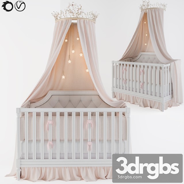 Pottery Barn Kids Bed 3dsmax Download - thumbnail 1