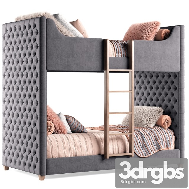 RH Devyn Bed 3dsmax Download - thumbnail 1