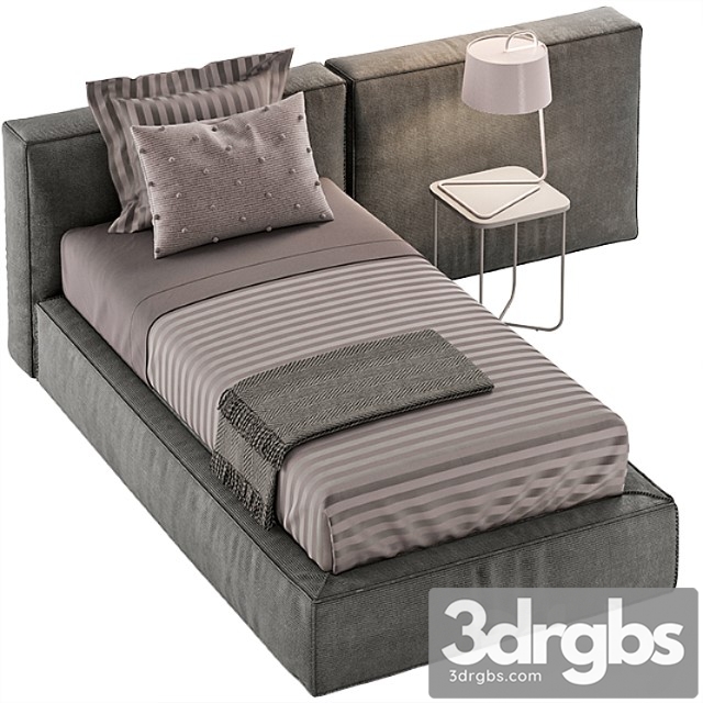 Single Bed 10 3dsmax Download - thumbnail 1