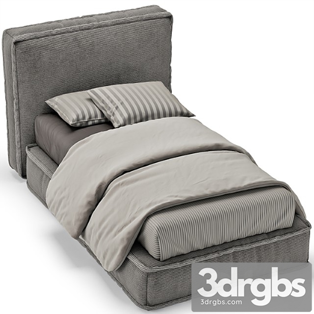 Single Bed 14 3dsmax Download - thumbnail 1