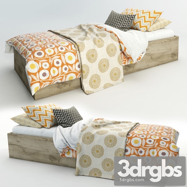 Teen Bed 3dsmax Download - thumbnail 1