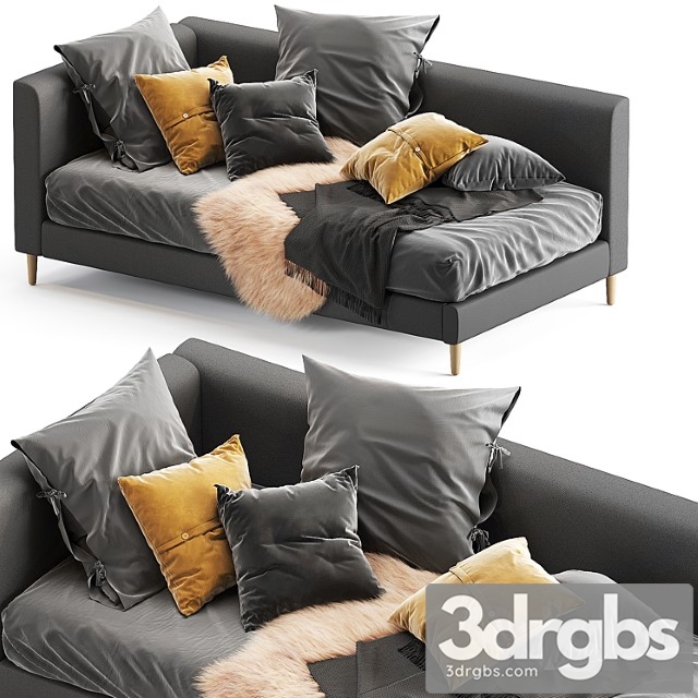 Timo Upholstered Sofa Bed 3dsmax Download - thumbnail 1