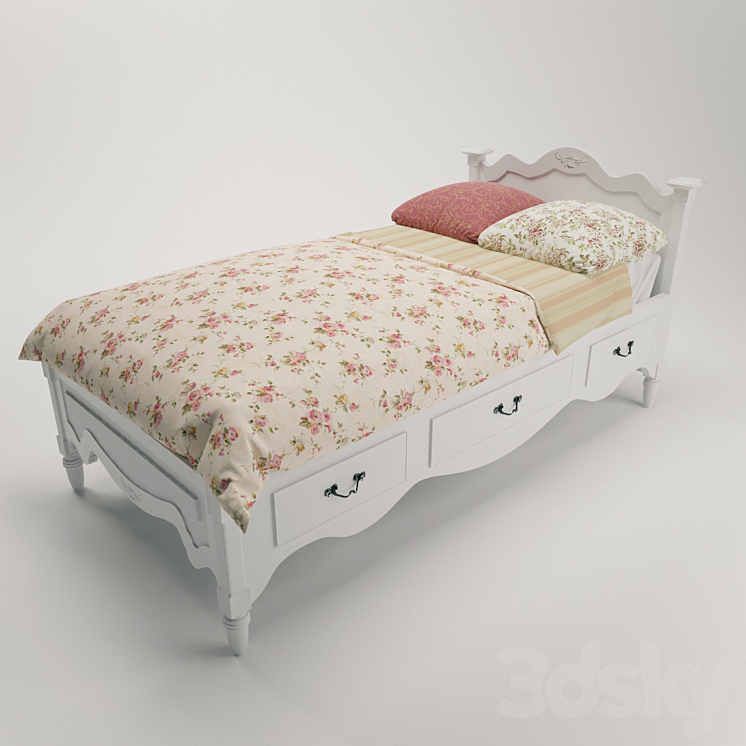 Artichoke bed 3DS Max - thumbnail 1