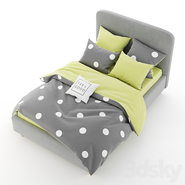 Arvika_bed 3DS Max Model - thumbnail 2