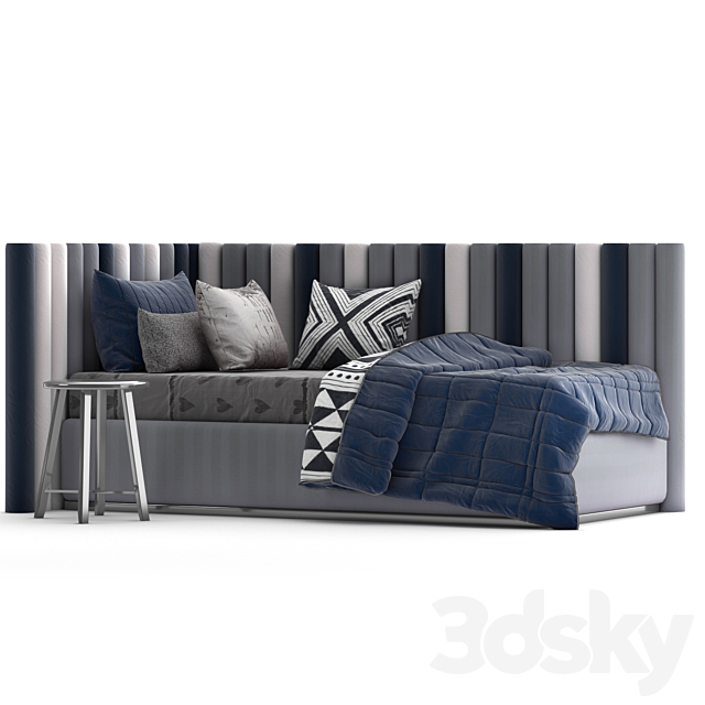 attached and day bed set 40 3DS Max Model - thumbnail 2