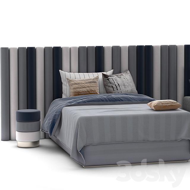 attached and day bed set 40 3DS Max Model - thumbnail 5