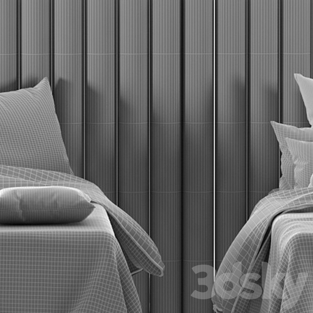 attached and day bed set 40 3DS Max Model - thumbnail 6