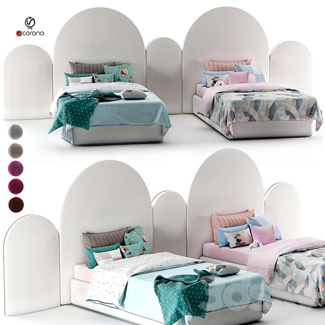 attached bed_boy & girls_set24 3DSMax File - thumbnail 1