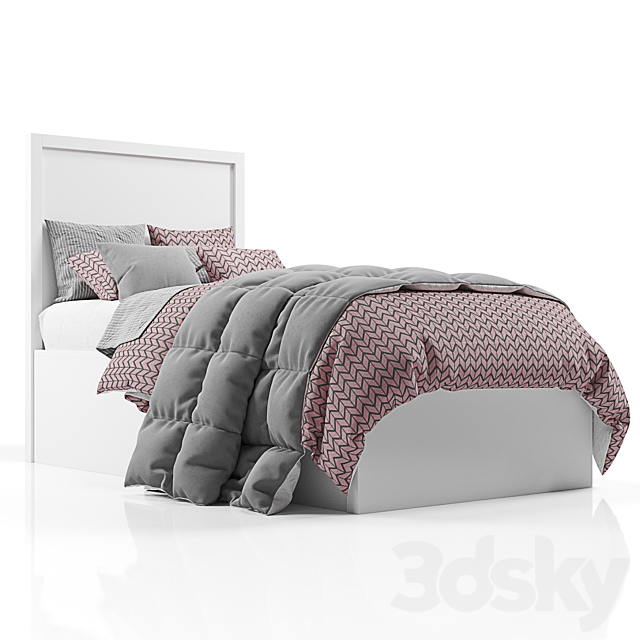 AVALON BED WITH TRUNDLE 3DS Max Model - thumbnail 2