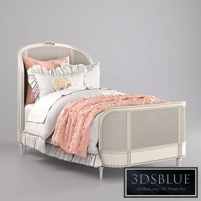 AVELINE CANE PANEL BED Restoration Hardware 3DS Max - thumbnail 3