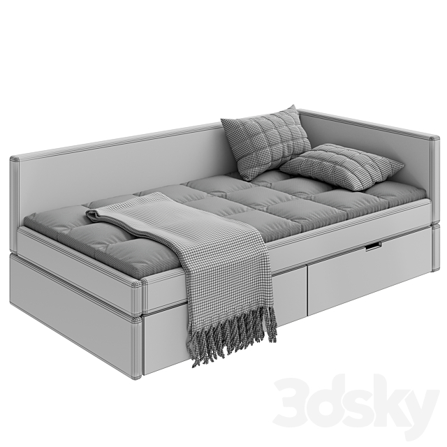 baby bed 3DSMax File - thumbnail 3