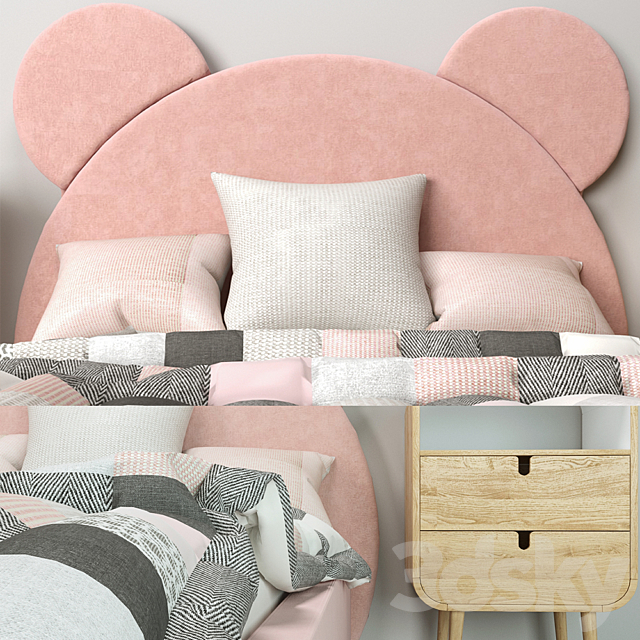 Baby bed Teddy 3DSMax File - thumbnail 3