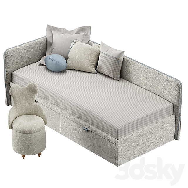 Baby bed ZIPP corner Manifesto 3DS Max Model - thumbnail 4