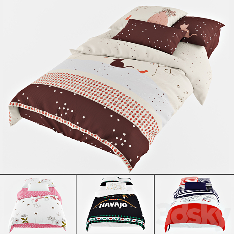 Baby bedding 3DS Max - thumbnail 1