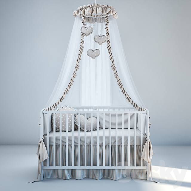 Baby bedding and bed IKEA 3DSMax File - thumbnail 1