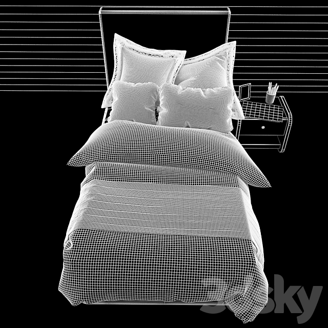 Baby bedding Zara Home 3DSMax File - thumbnail 2