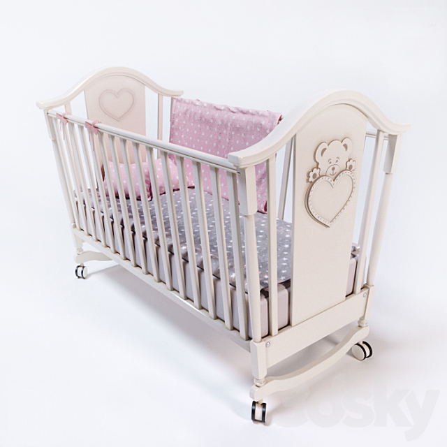 Baby cot Erbesi 3ds Max - thumbnail 1