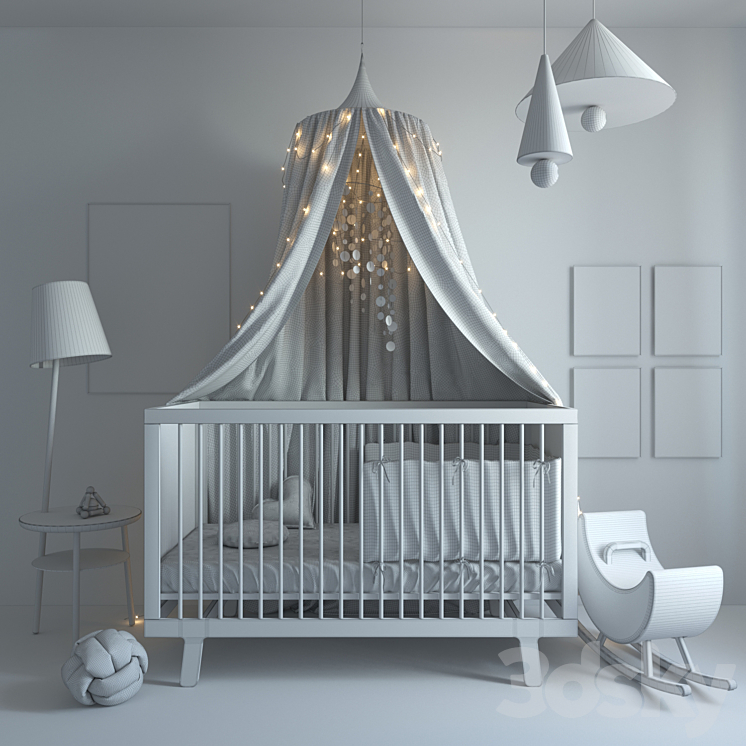 baby set 3DS Max Model - thumbnail 2