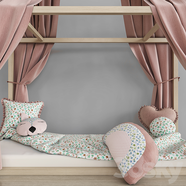 Bed 101 3ds Max - thumbnail 3