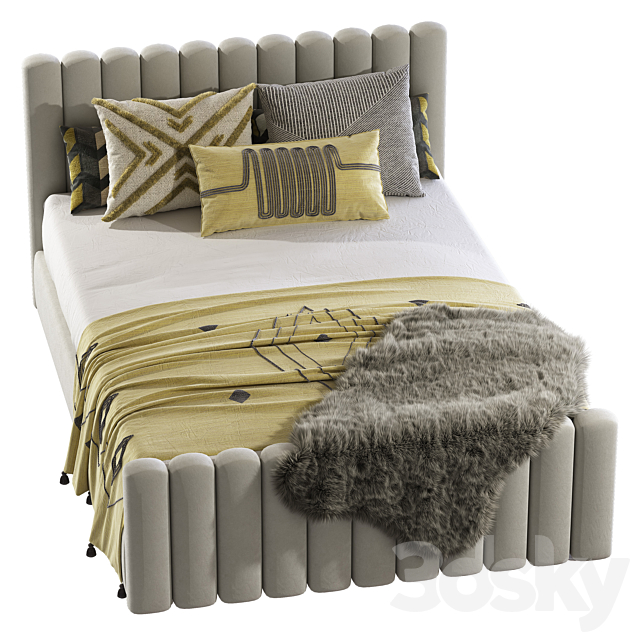 Bed Candelabra Home Angela Bed 2 3DSMax File - thumbnail 2