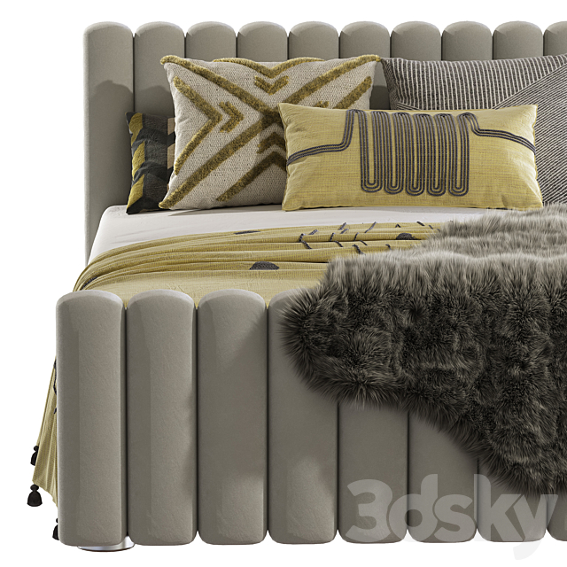 Bed Candelabra Home Angela Bed 2 3DSMax File - thumbnail 3