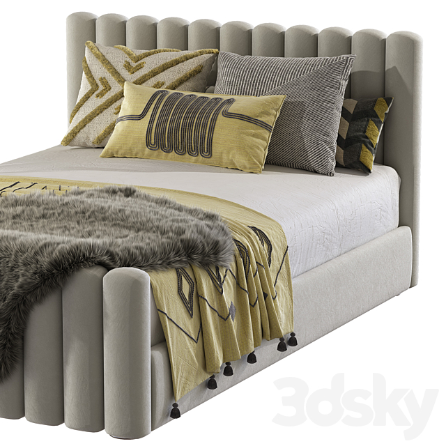 Bed Candelabra Home Angela Bed 2 3DSMax File - thumbnail 5