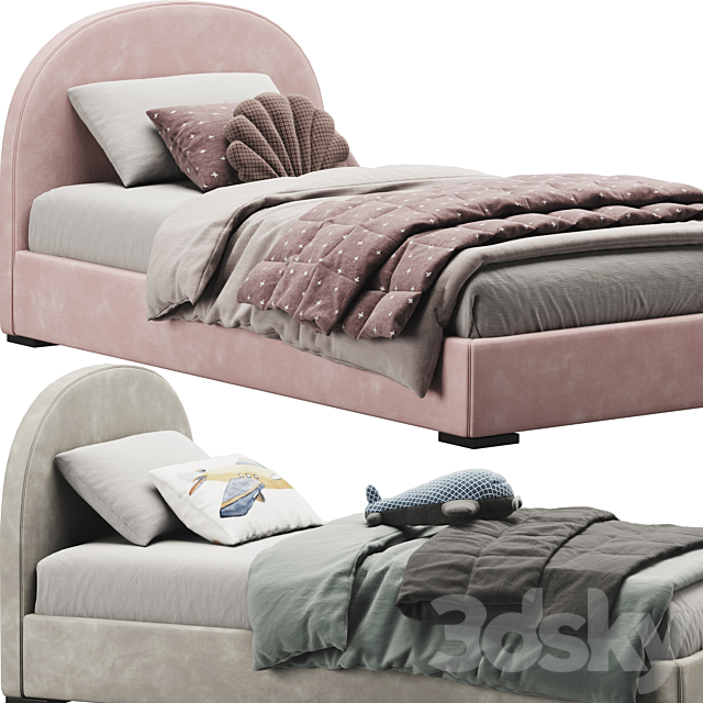 Bed Childroom Set 17 3ds Max - thumbnail 2