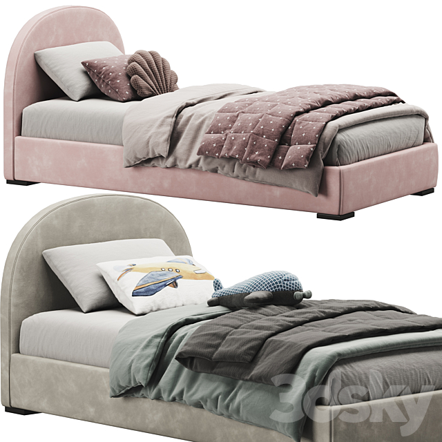 Bed Childroom Set 17 3ds Max - thumbnail 3