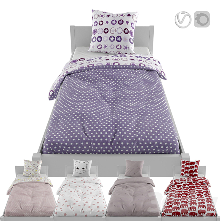 Bed clothes 02 3DS Max - thumbnail 1