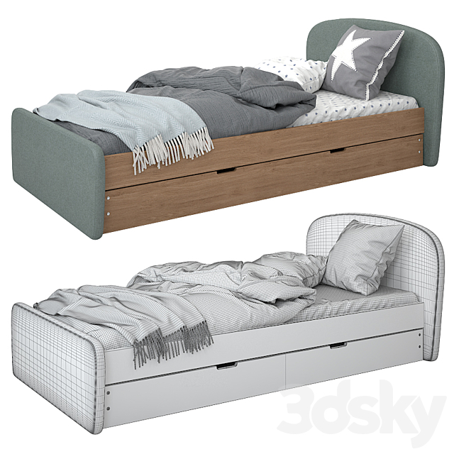 Bed Comète by Laredoute_01 3ds Max - thumbnail 3