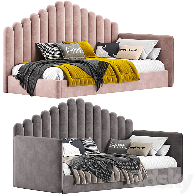 Bed daybed BLOM 3DS Max Model - thumbnail 1