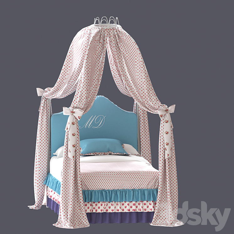 Bed "Dolfi" 3DS Max - thumbnail 2