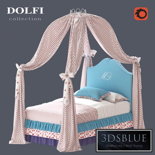 Bed "Dolfi" 3DS Max - thumbnail 3