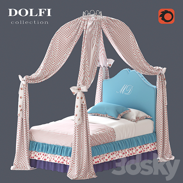 Bed “Dolfi” 3DSMax File - thumbnail 1