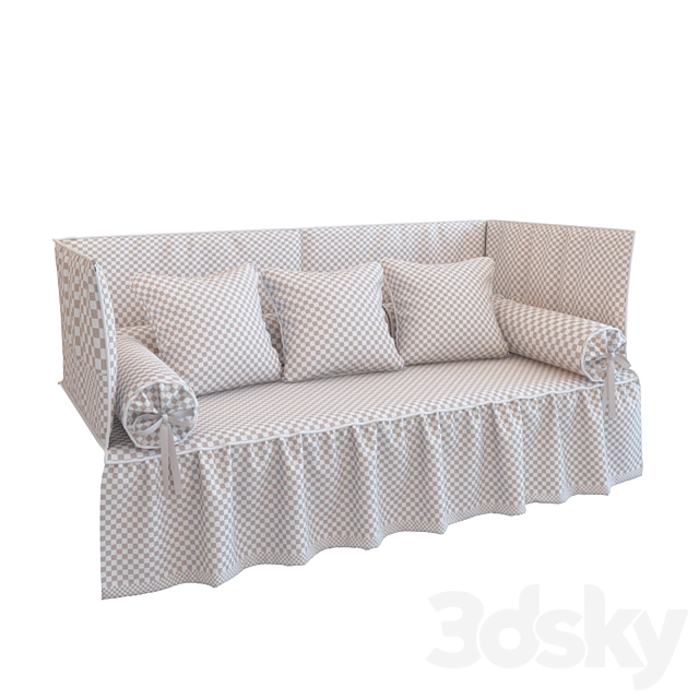 Bed for a cot “Micuna Anastasia” 01 3DS Max Model - thumbnail 2