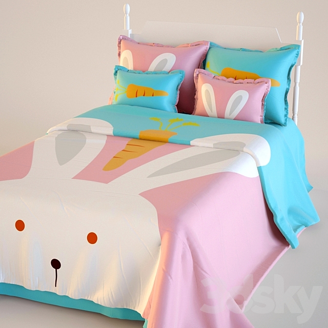 Bed for children 8 1000h1600 3ds Max - thumbnail 1