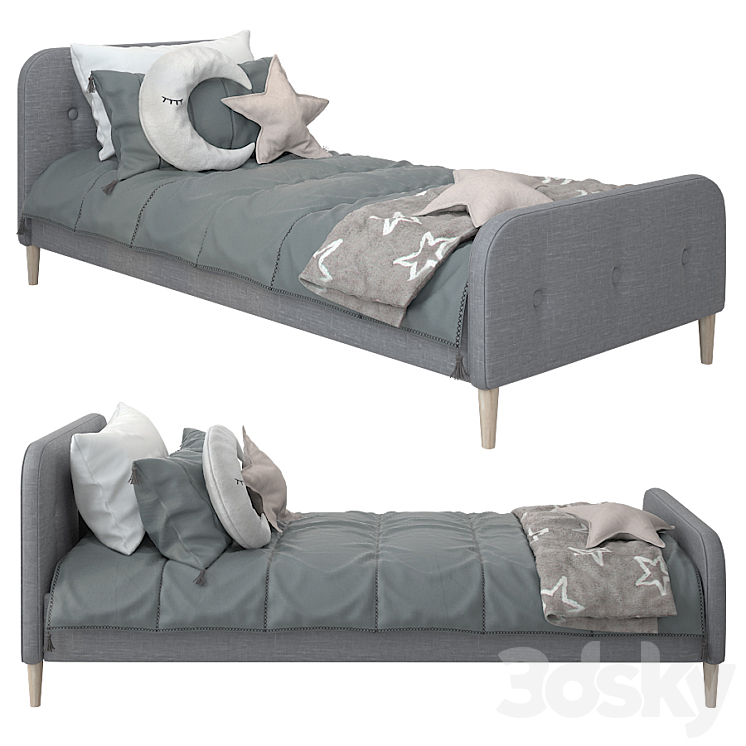 Bed from Comingkids model Kate 3 3DS Max - thumbnail 1