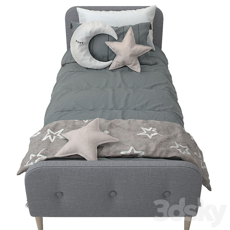 Bed from Comingkids model Kate 3 3DS Max - thumbnail 2