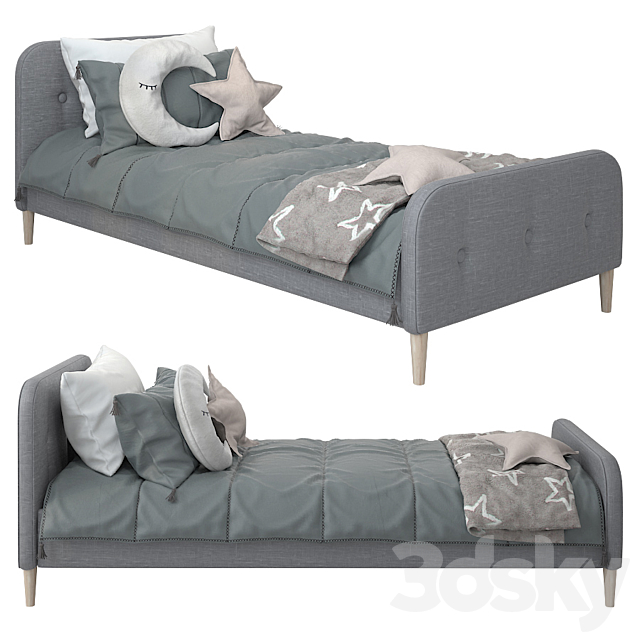 Bed from Comingkids model Kate 3 3DSMax File - thumbnail 1